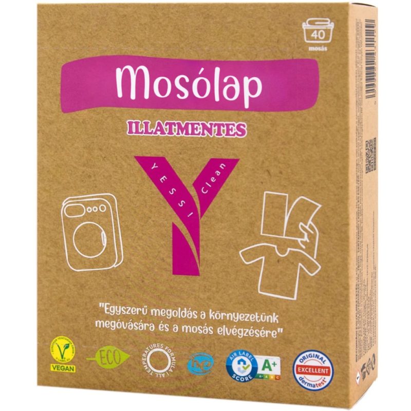 YessClean mosólap — ultrakoncentrált, vízben oldódó mosólapka